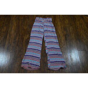 No Boundaries Lounge Pants Multicolor Elastic Women's Juniors Size 3/5